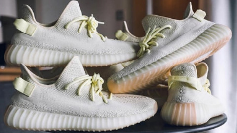 Adidas Yeezy Boost 350 V2 侃爷椰子黄油真假对比花生酱奶黄油椰子开箱测评